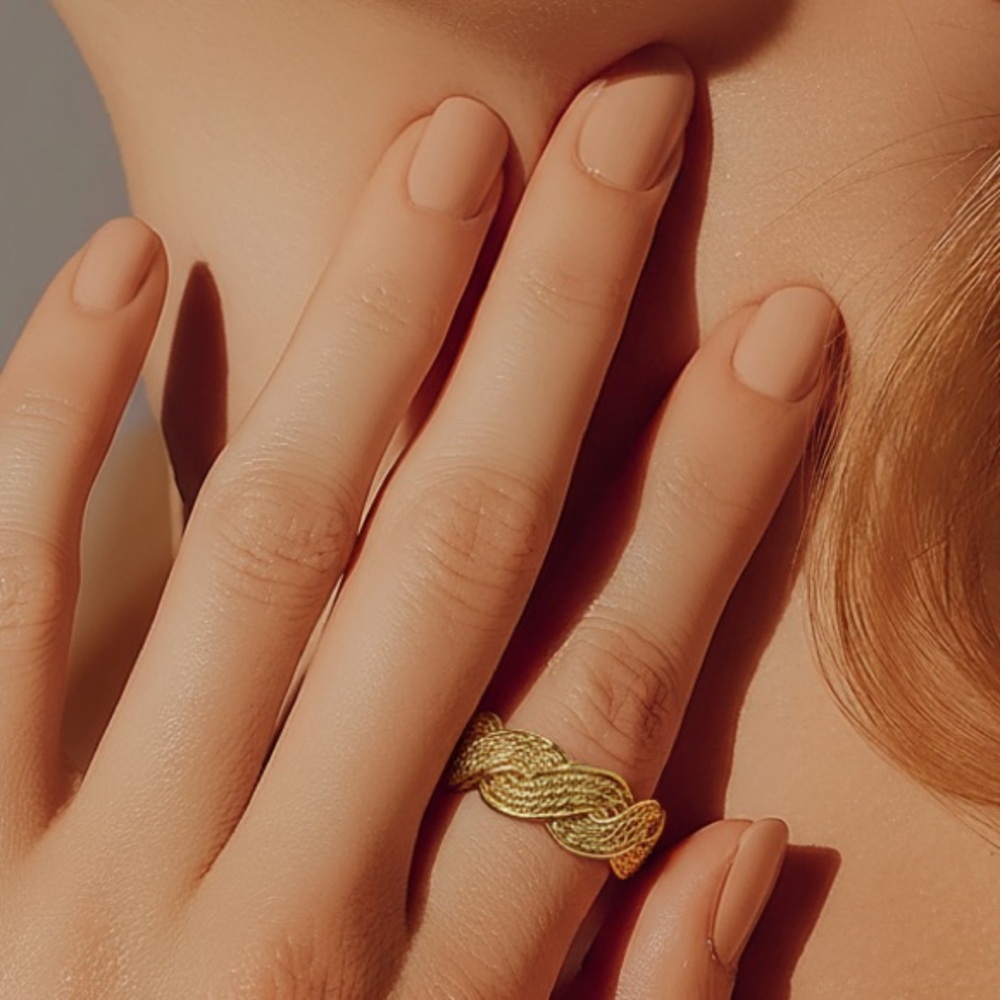 Gold Filled Unique Ring - image 1